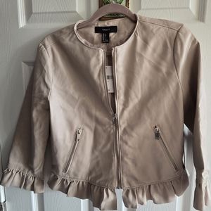 Forever 21 leather cropped jacket